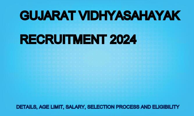 Gujarat Vidhyasahayak Recruitment 2024 images 1